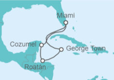 Itinerario del Crucero Vacaciones en el Caribe occidental  - Princess Cruises