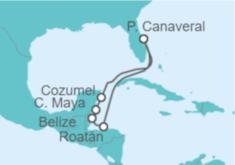 Itinerario del Crucero Caribe Occidental con México - Princess Cruises