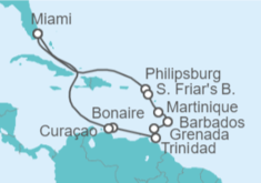 Itinerario del Crucero Saint Maarten, Martinica, Barbados, Trinidad Y Tobago, Curaçao - Princess Cruises