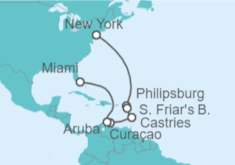 Itinerario del Crucero Isleño caribeño - Princess Cruises