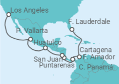 Itinerario del Crucero Canal de Panamá - Princess Cruises