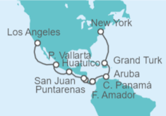 Itinerario del Crucero Bahamas, Aruba, Panamá, Costa Rica, México - Princess Cruises