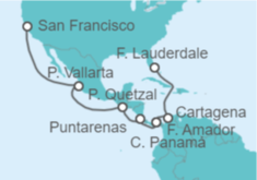 Itinerario del Crucero Canal de Panamá - Princess Cruises