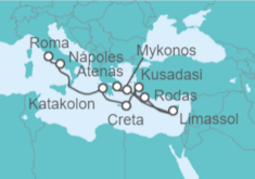 Itinerario del Crucero Grecia, Chipre, Turquía, Italia - Princess Cruises