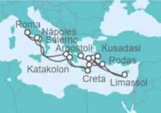 Itinerario del Crucero Italia, Grecia, Turquía, Chipre - Princess Cruises
