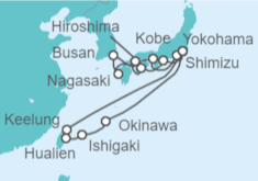 Itinerario del Crucero Japón, Corea Del Sur, Taiwán - Princess Cruises