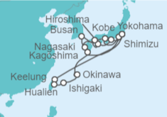 Itinerario del Crucero Taiwán, Japón, Corea Del Sur - Princess Cruises