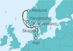 Itinerario del Crucero Noruega - AIDA