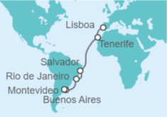 Itinerario del Crucero Desde Lisboa a Buenos Aires - Celebrity Cruises