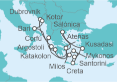 Itinerario del Crucero Grecia, Croacia, Montenegro, Turquía - Celestyal Cruises