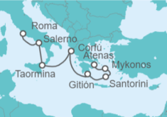 Itinerario del Crucero Grecia, Italia - Regent Seven Seas