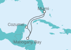 Itinerario del Crucero México - Carnival Cruise Line