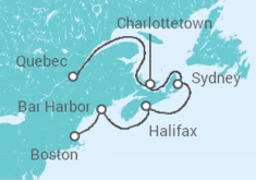 Itinerario del Crucero Estados Unidos (EE.UU.), Canadá - Holland America Line