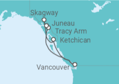 Itinerario del Crucero Alaska - Holland America Line