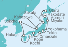 Itinerario del Crucero Japón - Holland America Line