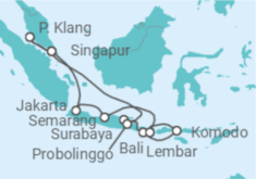 Itinerario del Crucero Singapur - Holland America Line