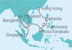 Itinerario del Crucero Tailandia, Vietnam, Malasia, Filipinas - Holland America Line