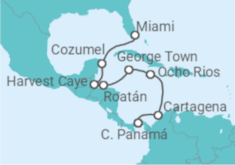 Itinerario del Crucero Panamá, Colombia, Jamaica, Islas Caimán, Honduras, México - NCL Norwegian Cruise Line