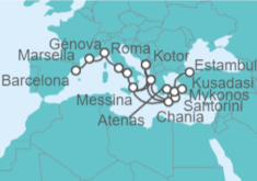 Itinerario del Crucero Desde Barcelona a Estambul - Princess Cruises