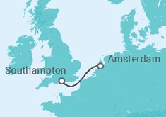 Itinerario del Crucero Minicrucero: Londres - Ámsterdam  - Cunard
