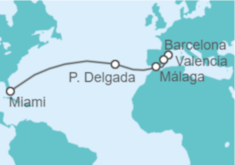 Itinerario del Crucero España, Portugal - Royal Caribbean