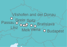 Itinerario del Crucero Magna en el Danubio  - AmaWaterways