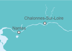 Itinerario del Crucero Festival otoñal: El Loira, un río noble y salvaje - CroisiEurope