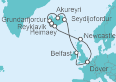 Itinerario del Crucero Islandia y Reino Unido - Carnival Cruise Line