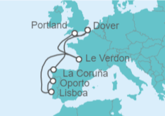 Itinerario del Crucero España y Portugal desde Dover - Carnival Cruise Line