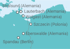 Itinerario del Crucero De Berlín a Stralsund  - CroisiEurope