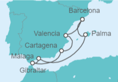 Itinerario del Crucero Esencias de Invierno - WindStar Cruises
