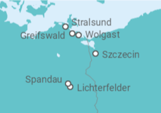 Itinerario del Crucero De Stralsund a Berlín - CroisiEurope