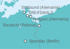 Itinerario del Crucero De Stralsund a Berlín  - CroisiEurope