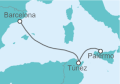 Itinerario del Crucero Túnez - MSC Cruceros