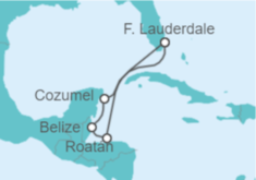 Itinerario del Crucero México, Belice, Honduras - Princess Cruises