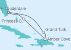 Itinerario del Crucero Caribe Oriental con Vacaciones en Bahamas - Princess Cruises