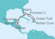 Itinerario del Crucero Vacaciones de Aventurero Este/Oeste en el Caribe - Princess Cruises