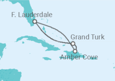 Itinerario del Crucero Escapada caribeña con Grand Turk - Princess Cruises