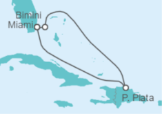 Itinerario del Crucero Seducción Dominicana - Virgin Voyages