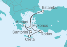Itinerario del Crucero Estambul, Atenas e Islas Griegas II con bebidas - Costa Cruceros