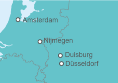 Itinerario del Crucero De Amsterdam a Düsseldorf - Riverside