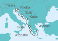 Itinerario del Crucero Gemas Iónicas y estrellas Adriáticas - Oceania Cruises