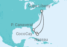 Itinerario del Crucero Bahamas  - Royal Caribbean