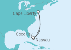 Itinerario del Crucero Bahamas - Royal Caribbean
