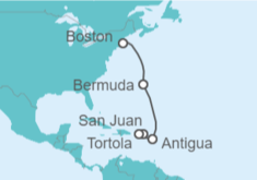 Itinerario del Crucero Bermudas, Antigua Y Barbuda, Islas Vírgenes - Reino Unido - Royal Caribbean