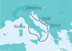 Itinerario del Crucero Croacia, Montenegro - MSC Cruceros