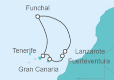 Itinerario del Crucero Islas Canarias - MSC Cruceros