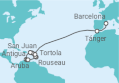 Itinerario del Crucero Desde Barcelona a Puerto Rico - Seabourn