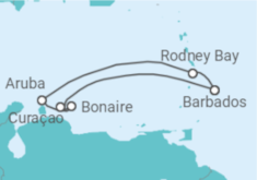 Itinerario del Crucero Aruba, Curaçao - Seabourn