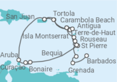 Itinerario del Crucero Desde San Juan (Puerto Rico)  a Bridgetown (Barbados) - Seabourn